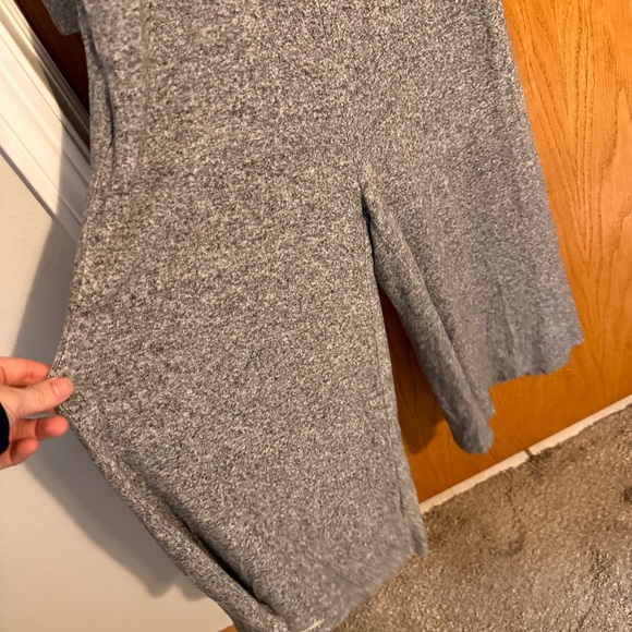 Anthropologie heathered gray knit comfort jumpsuit - Picture 7 of 9